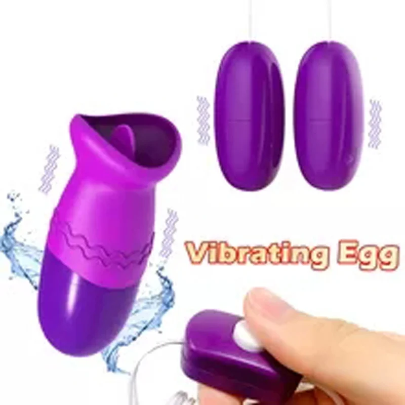 

Doubl Jump Egg Sex Set Tongue Oral Licking Vibrator USB Vibrating Egg G-spot Vagina Massage Clitoris Stimulator Intimate Toys