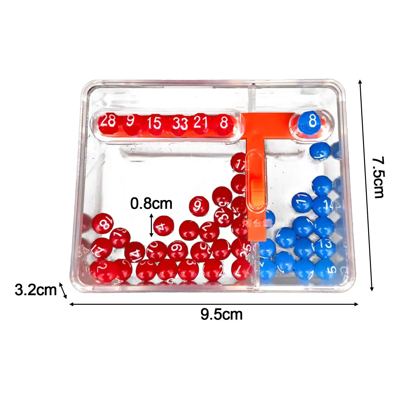 Lottery Number Picker Portable Mini Colorful Tally Balls Entertainment Raffle Toy Draw Game Fine Motor Toy Mini Lottery Machine