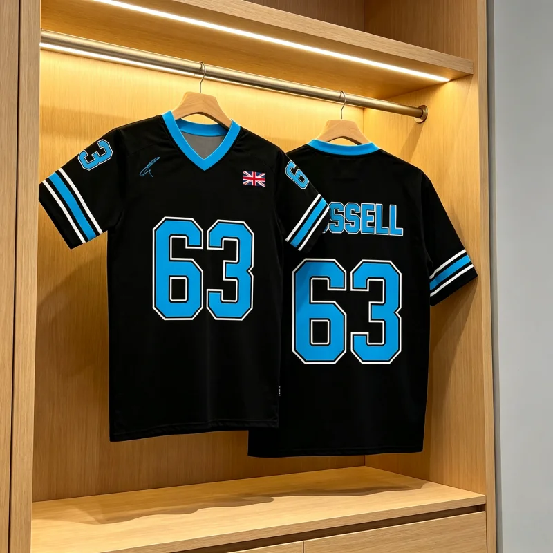 Camiseta de Manga Corta RUSSELL 2026, Diseño Casual, Estampado 3D, Número 63, Camisetas Gráficas, Playeras para Combinar en Familia, Playa y Surf