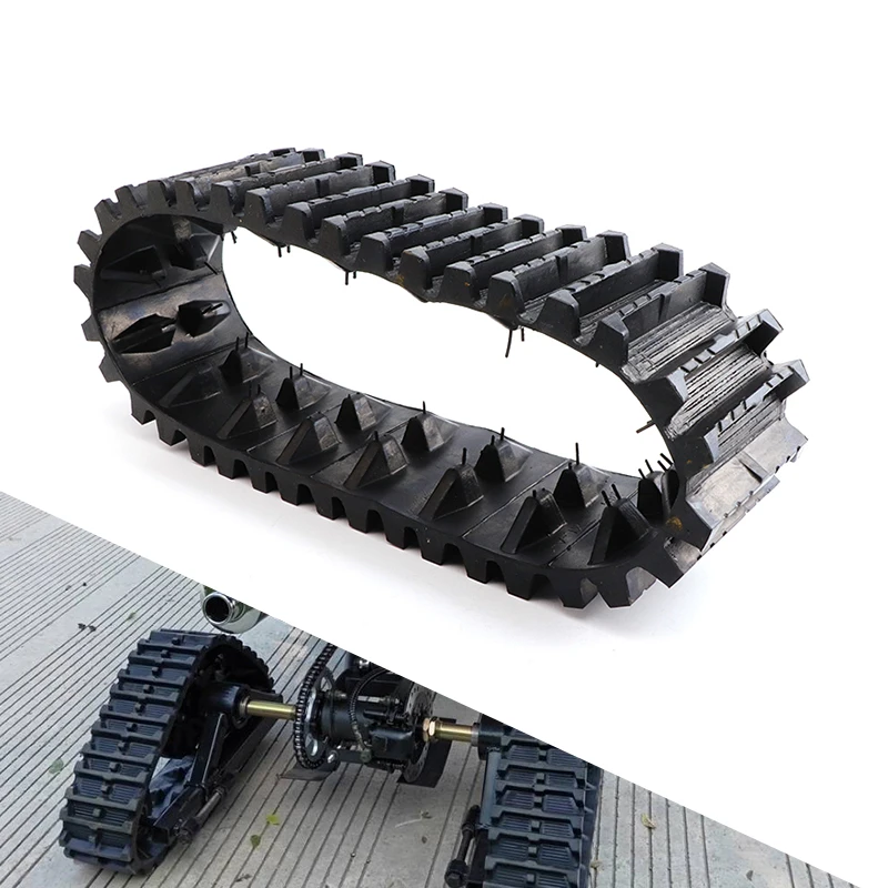 

Rubber Track Caterpillar Tracks For ATV Go Kart UTV Buggy Snow Blower Sand Snowmobile Quad Motorcycle Wheels Parts