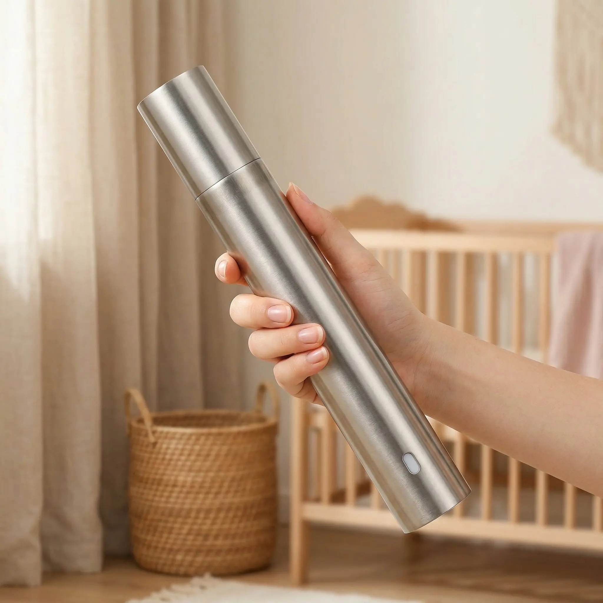 

Stainless Steel Certificate Collection Tube for Birth Certificates Diplomas Documents Safe Storage Elegant Desktop Organizer