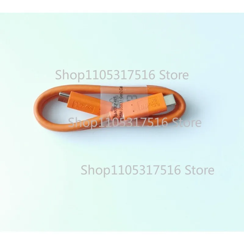 KK  Orange 20in/50cm USB-C to USB-C Type C Cable For LaCie External Hard Drive HDD