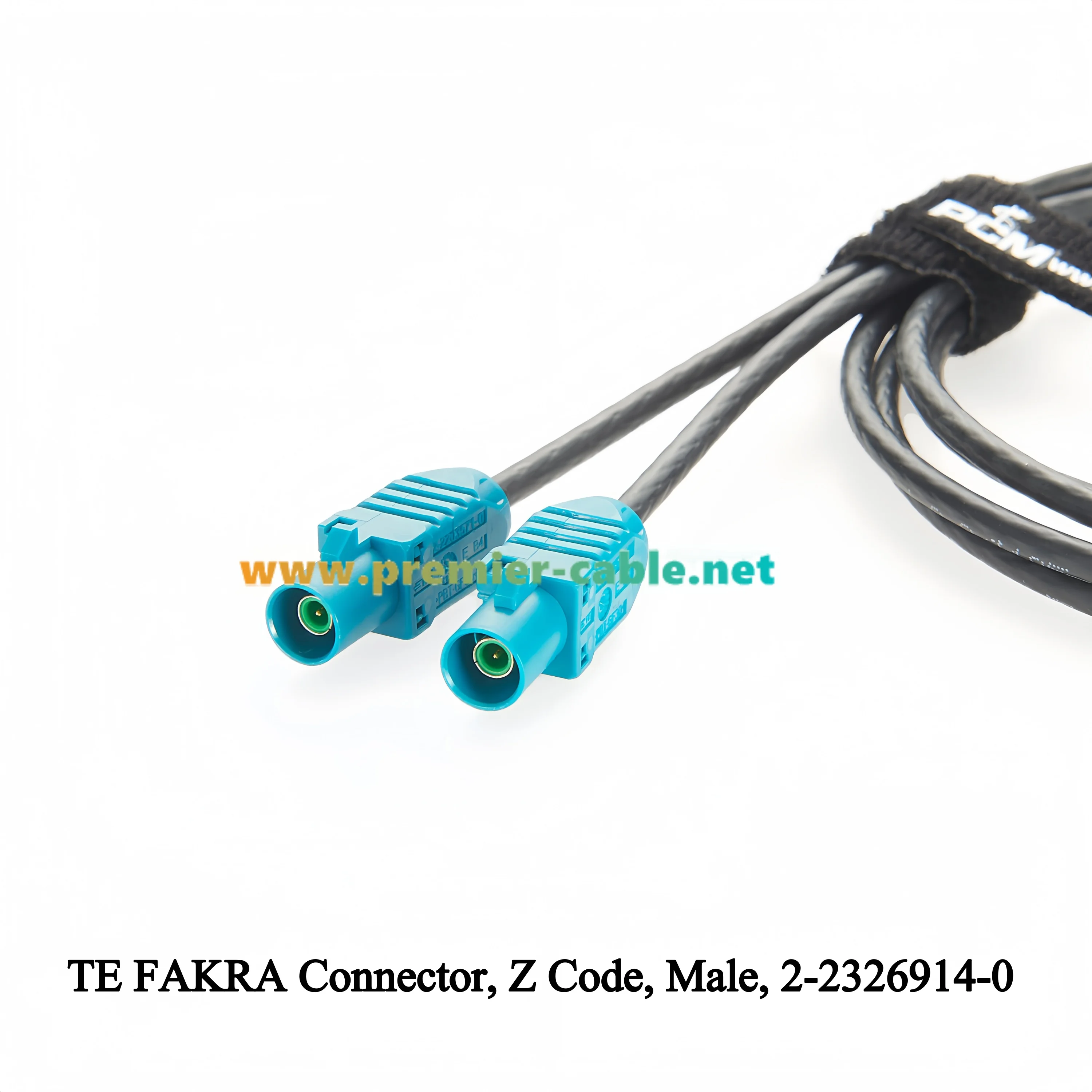 2-in-1 TE MATE-AX Mini FAKRA Z Buchse auf Fakra Stecker Verlängerungskabel Doppelkabel 2-2306868-9 auf 2-2326914-0 Automotive RF Koaxialkabel – Detail 3