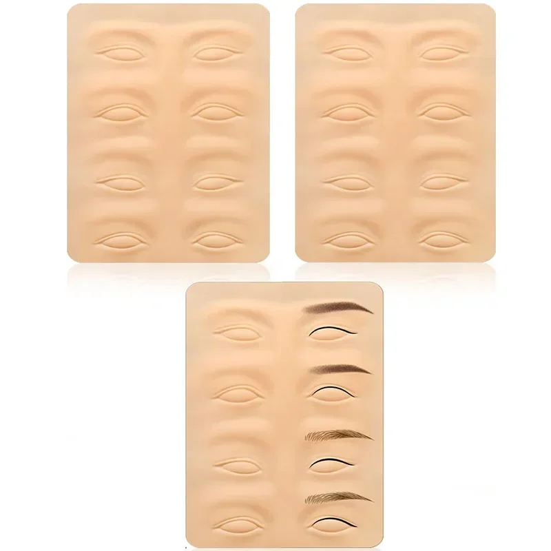 Praktyka tatuażu Skóra Microblading Dostarcza Eyelinery do brwi Praktyka Lateksowa skóra Makijaż permanentny Narzędzie do tatuażu brwi
