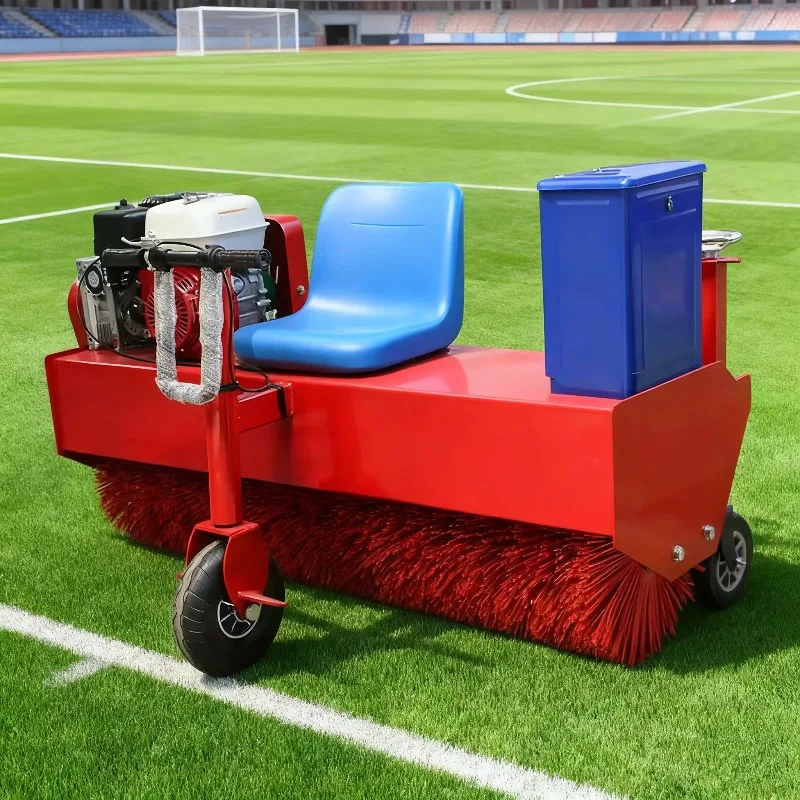 Football grass turf brushing machine