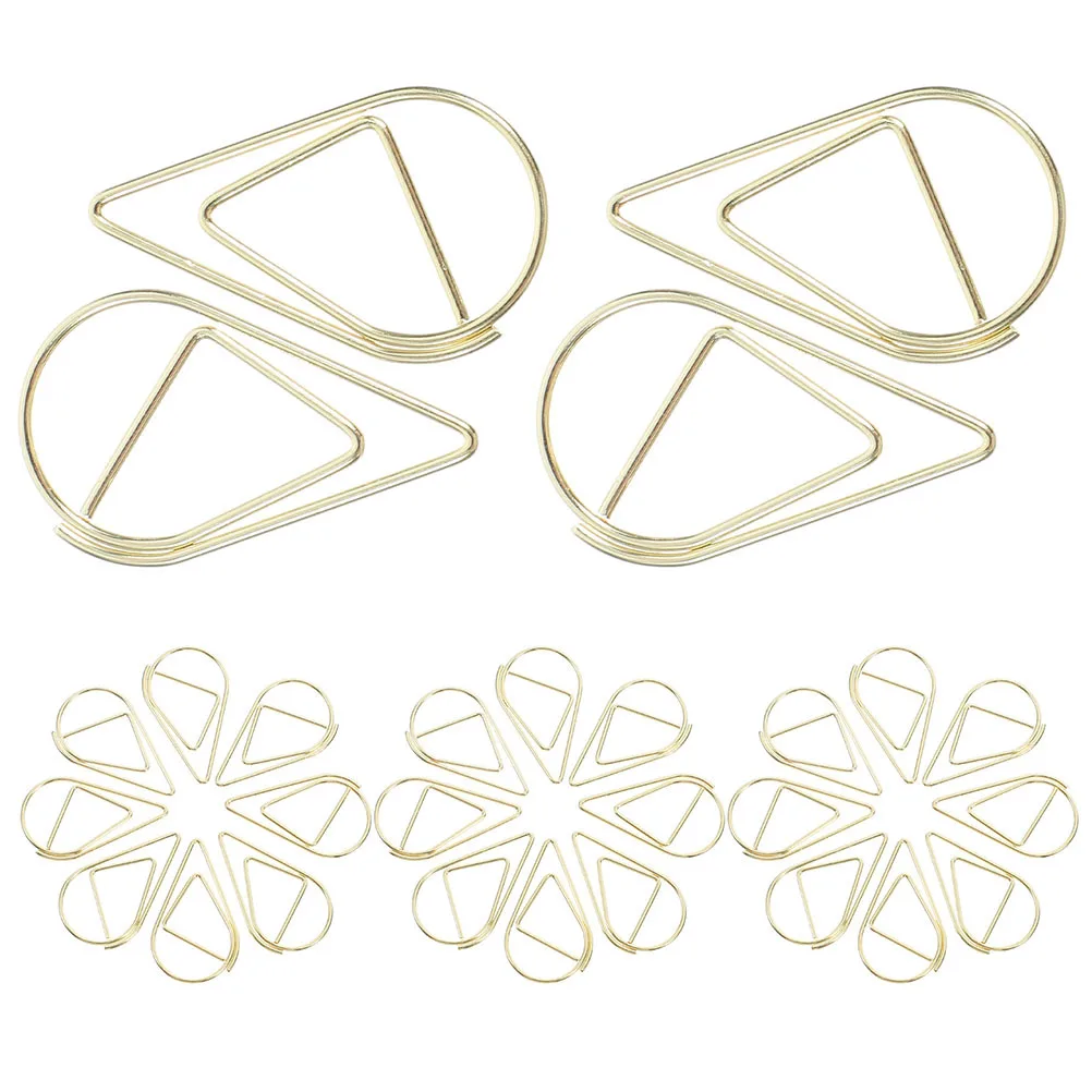 200 Stück kreative Büroklammern aus Metall, elegantes Design, Lesezeichen, Planer, Clip-Organizer, Metallklammern für Papier, winzige Clips zum Basteln