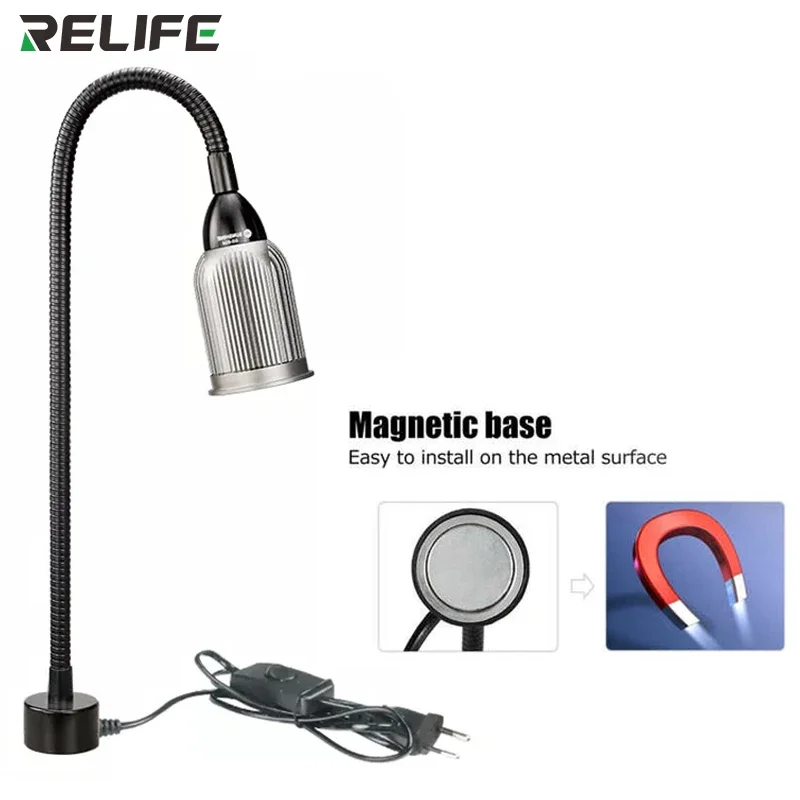 

SUNSHINE SS-804 LED 220V Lamp Repair Spotlight with Long Flexible Arm LED Magnetic Mini USB Desk Lamp Tool Hand Tools
