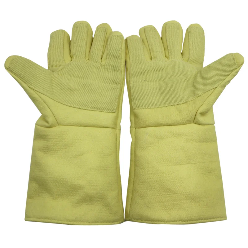 High Temperature Resistant Gloves 500 Degrees Thick Heat Insulation Anti-Scald Flame Retardant Industrial Five Fingers