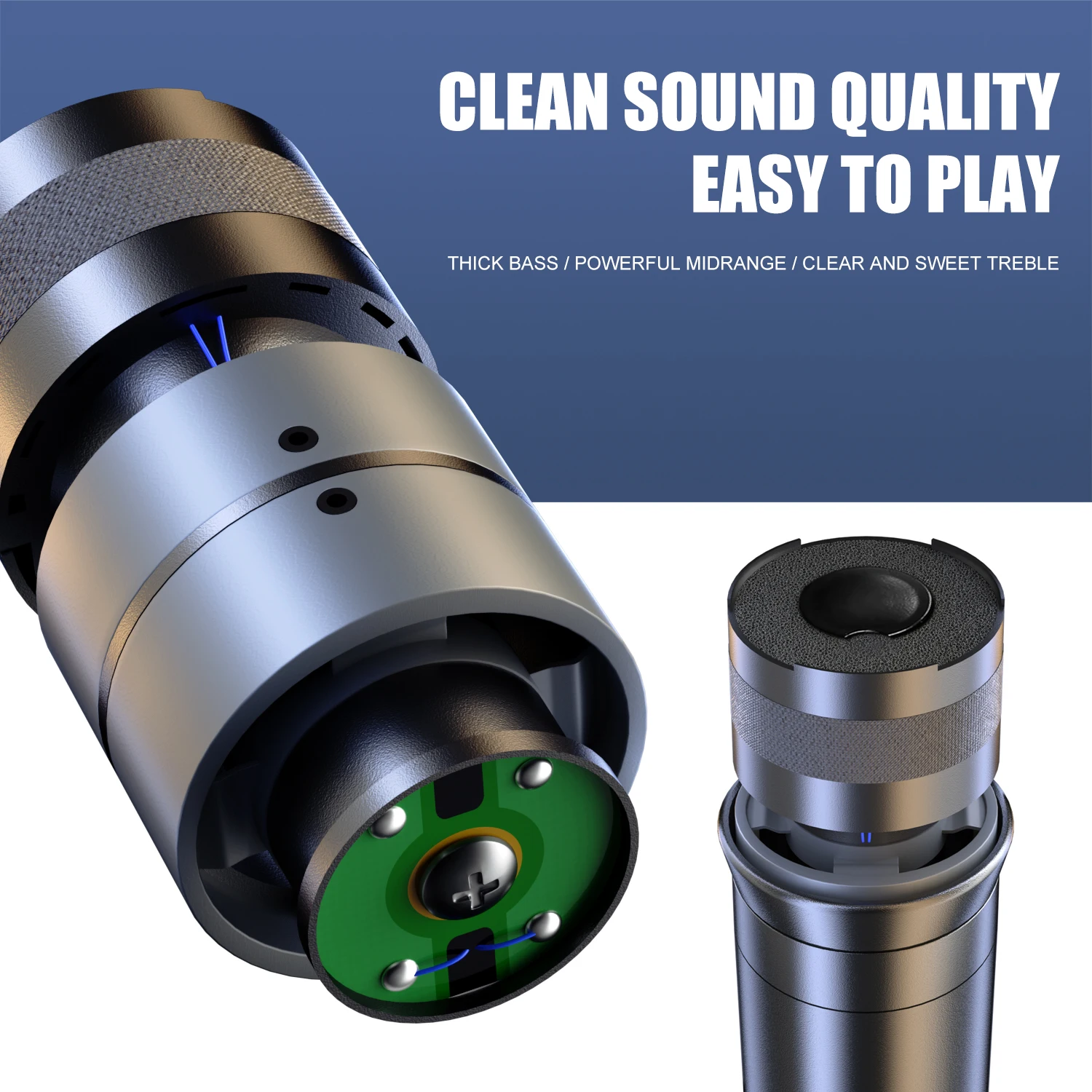 G-MARK High Quality LOONGSON Dynamic Microphone Core KTV Dedicated Cardioid Pickup Moving Coil Microphone Capsule High Sensitivi