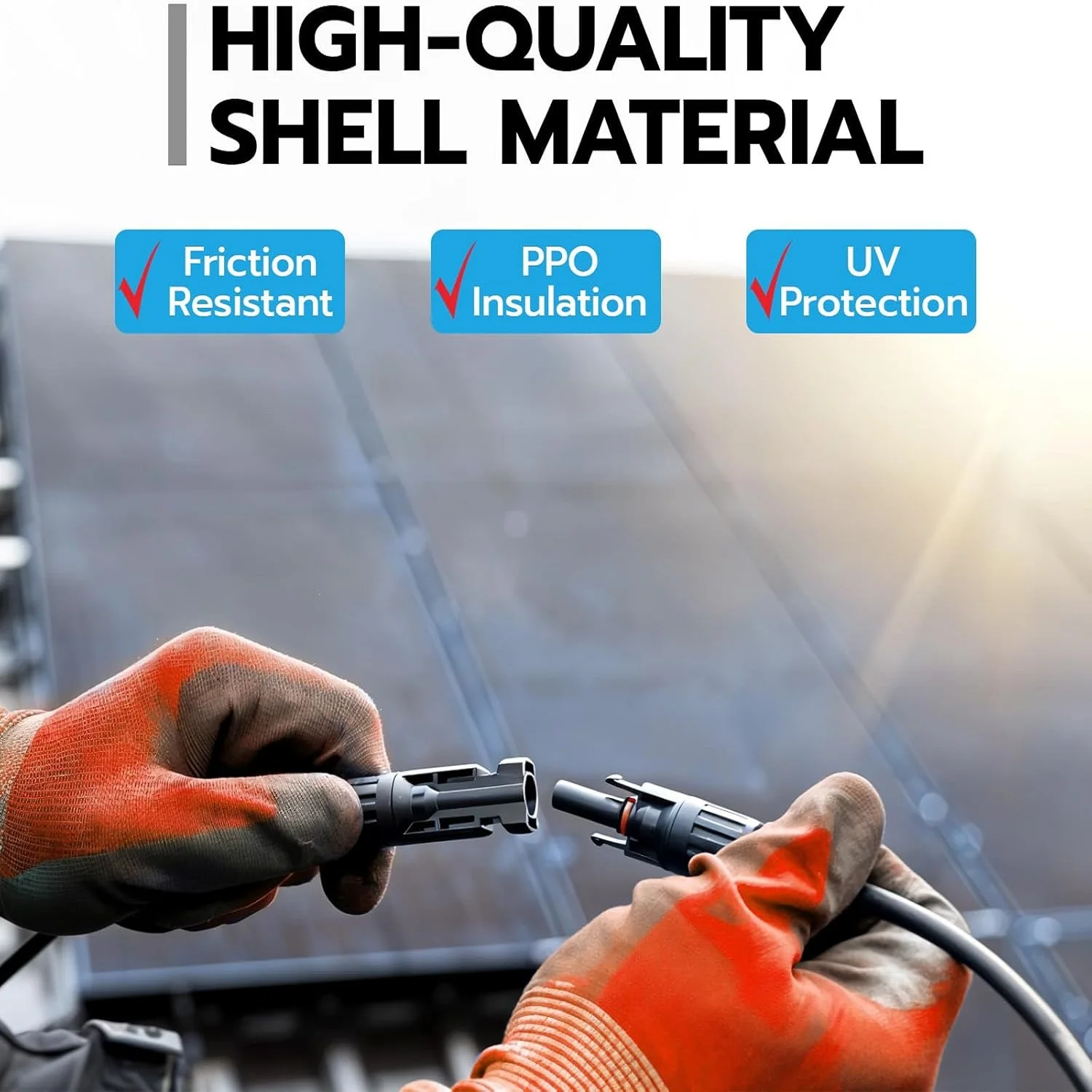 Solar Parallel Connectors 2 To 4/6/8 Y Branch 10AWG Solar Panel Branch Extender Solar Cable Splitter for Parallel Connection