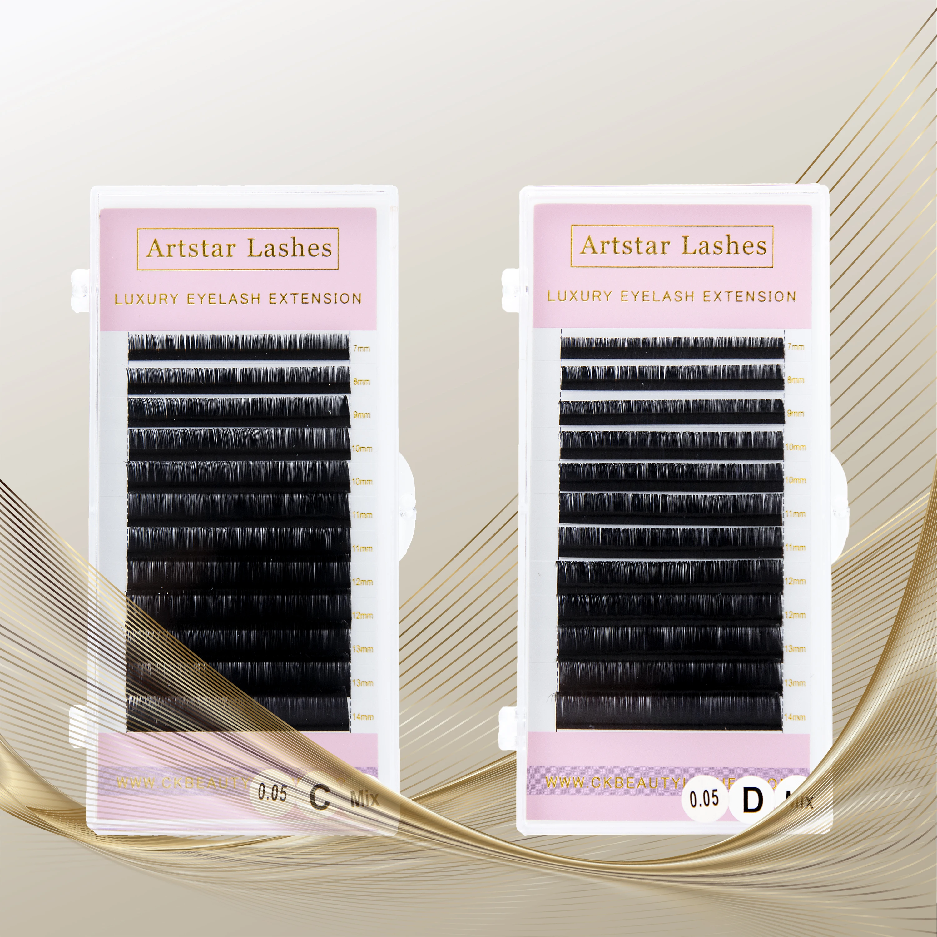 ARTSTAR 12Rows Eyelash Extension C/D/CC/DD Curl 8-20MM Volume Lashes Maquiagem Cilios for Professionals Lash trays Wholesale