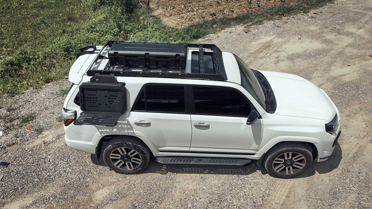 Hot Sale Kit Car Roof Rack Roof Platform Car Carrier Side Ladder Storage Box Side Toolboard Side Step for Toyota 4Runner 4
