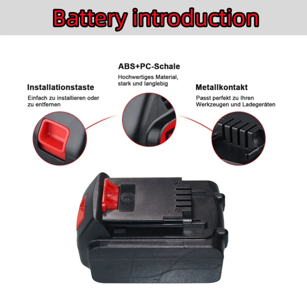 Batterie aste Eddie Ion, remplacement de batterie pour outil électrique Black & Decker LB20, LBX20, LBXR20, 20V, 6000mAh