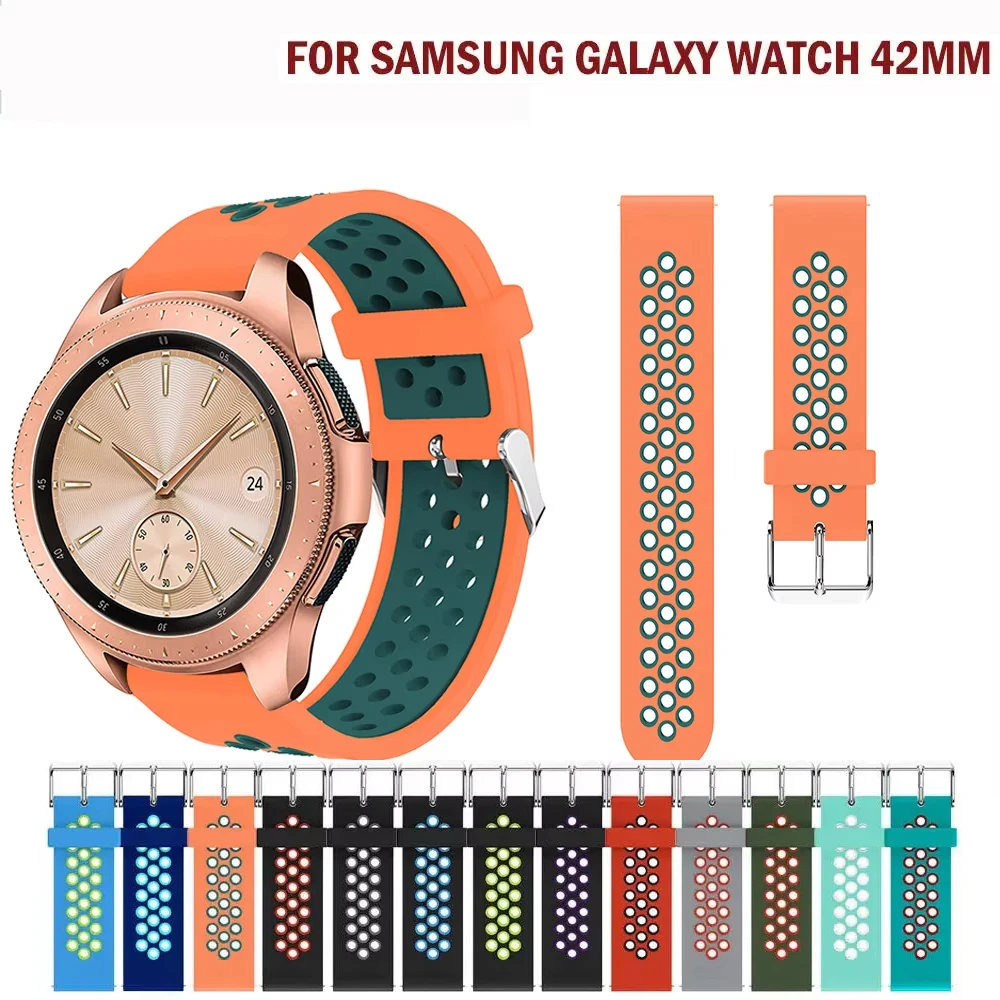 22mm 20mm Silicone Strap for Samsung Galaxy 46mm/Active 2/S3 Watch Band for Amazfit GTR GTS /Huawei GT/Garmin vivoactive 3 bands