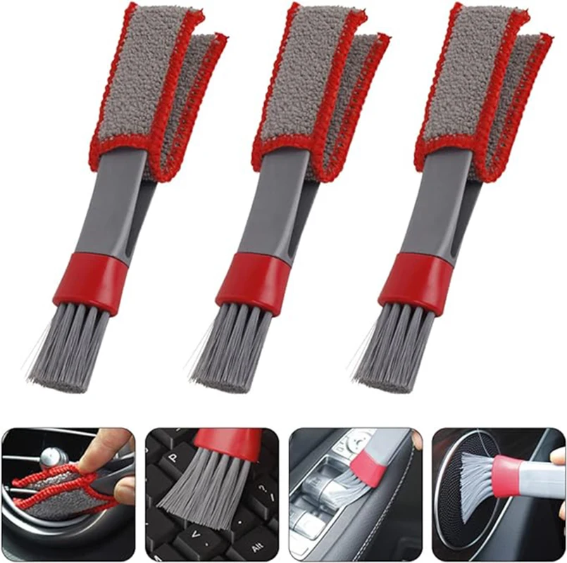 

3pcs Car Gap Car Detail Computer Cleaner Car Air Vent Cleaner Car Vent Cleaner Car Air Conditioner Cleaner