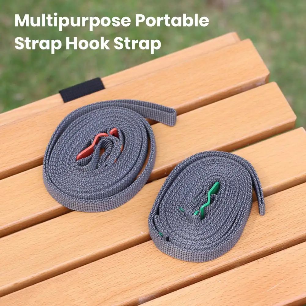 Securely Fasten Items During Transport Adjustable Length Straps High-strength Adjustable Camping Straps for Outdoor for Tarps