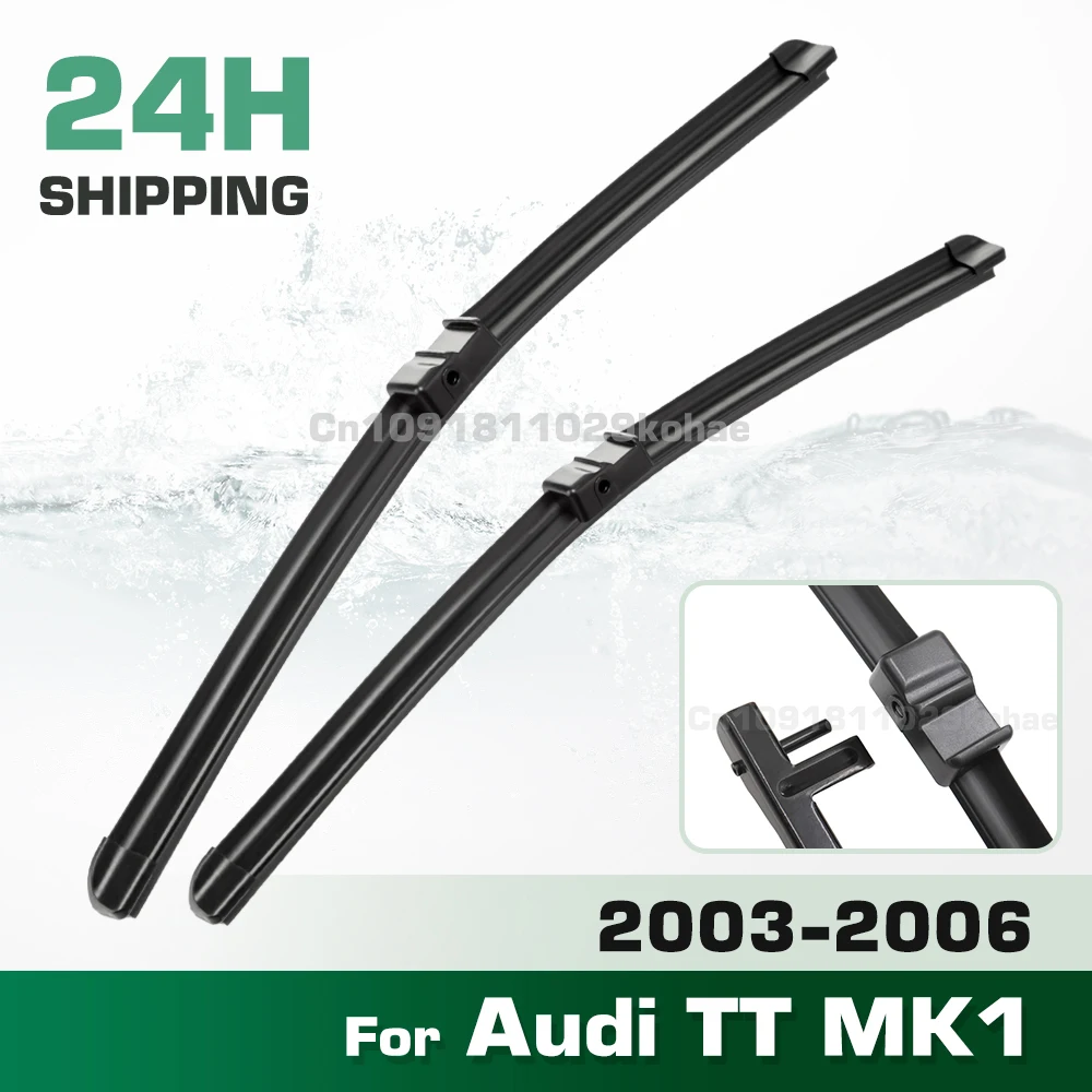 

GREATROAD Wiper LHD&RHD Front Wiper Blades Set For Audi TT MK1 2003 - 2006 Windshield Windscreen Window Brush 21"+21"