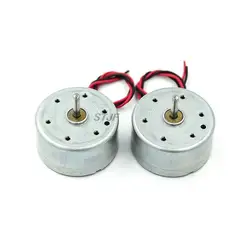 DC 1.5V 3V 4.5V 5V 6V DC motore Micro 300 motore solare per giocattoli fai da te 2 pin spina spaziatura motori a spazzole 2MM 2 fili