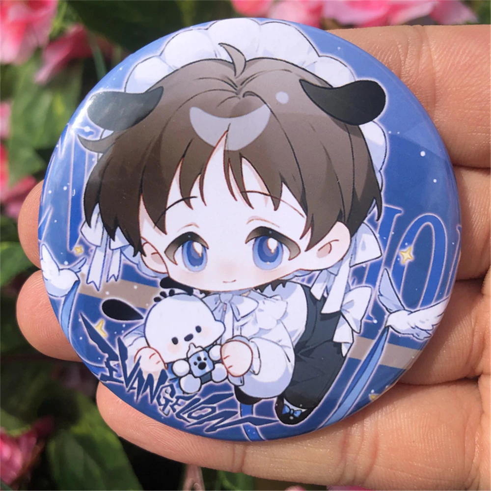 Anime NEON GENESIS EVANGELION EVA Nagisa Kaworu NGE&EOE ROE Cosplay Costume Badge Pin SPTE Tinplate Brooch Accessories