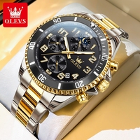 OLEVS 2926 Watches For Men New Fashion Brand Luxury Quartz Watch Three Small Dial Stainless steel Waterproof Chronograph