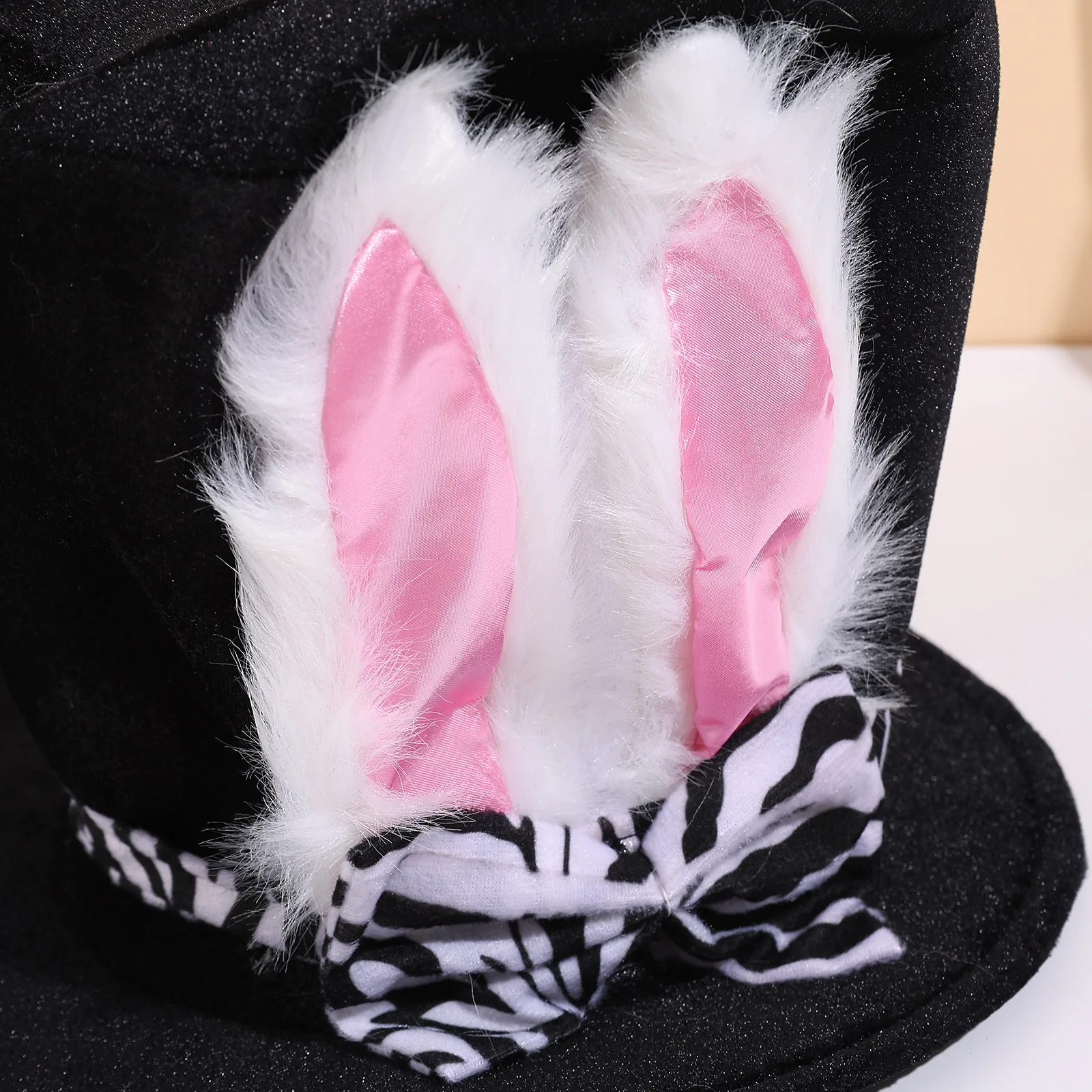 Cappello copricapo con orecchie da coniglio pasquale Cosplay simpatico coniglio peluche copricapo cappelli festa carnevale costume di Halloween oggetti di scena