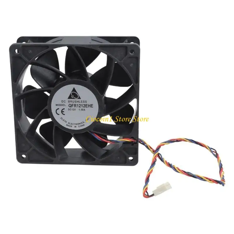 A3PC QFR1212EHE 12V 1.5A 12038 Cooling Fan 120X120X38MM 197.2CFM 4000RPM High Speed Cooling Fan for Computer Case Server