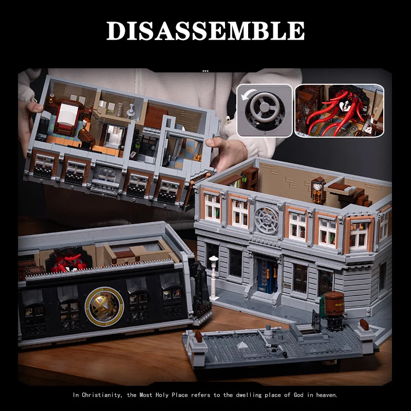 6564 قطعة MOC Sanctorum Sanctum Showdown اللبنات فيلم منزل مسكون العمارة نموذج الطوب عيد الميلاد لعب طفل الكبار هدية