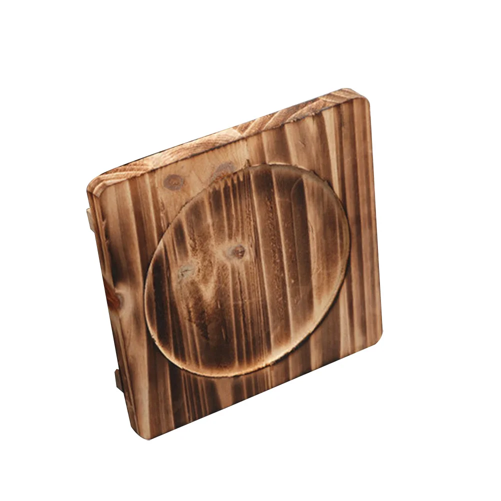 

Stone Pot Mat Heat Resistant Wooden Base Pad Thickened Casserole Holder Kitchen Gadget Tableware Placemat