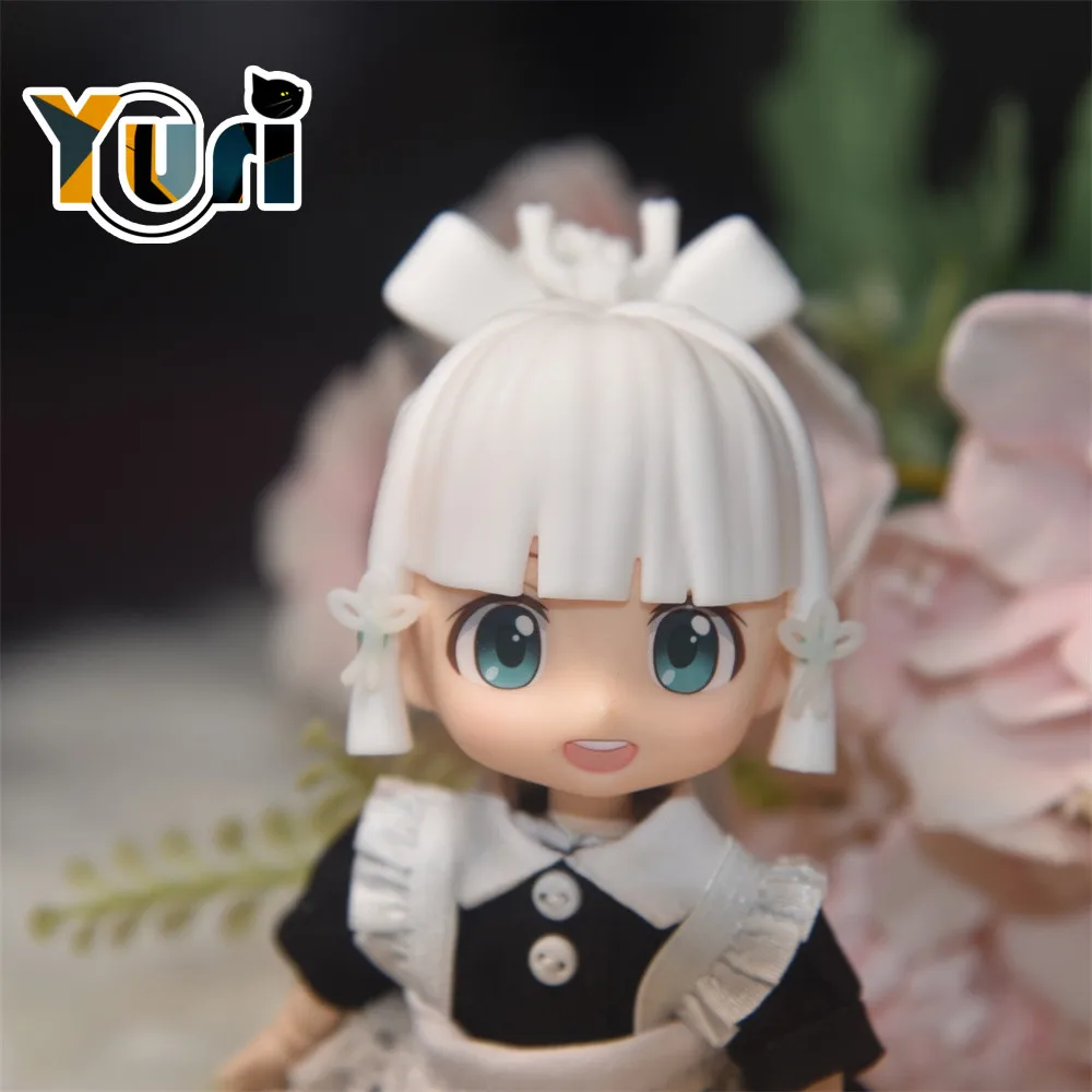 

Yuri Anime Genshin Impact Kamisato Ayaka Handmade OB11 1/12 BJD Hair Wig Detachable Game Cosplay Cute Props C