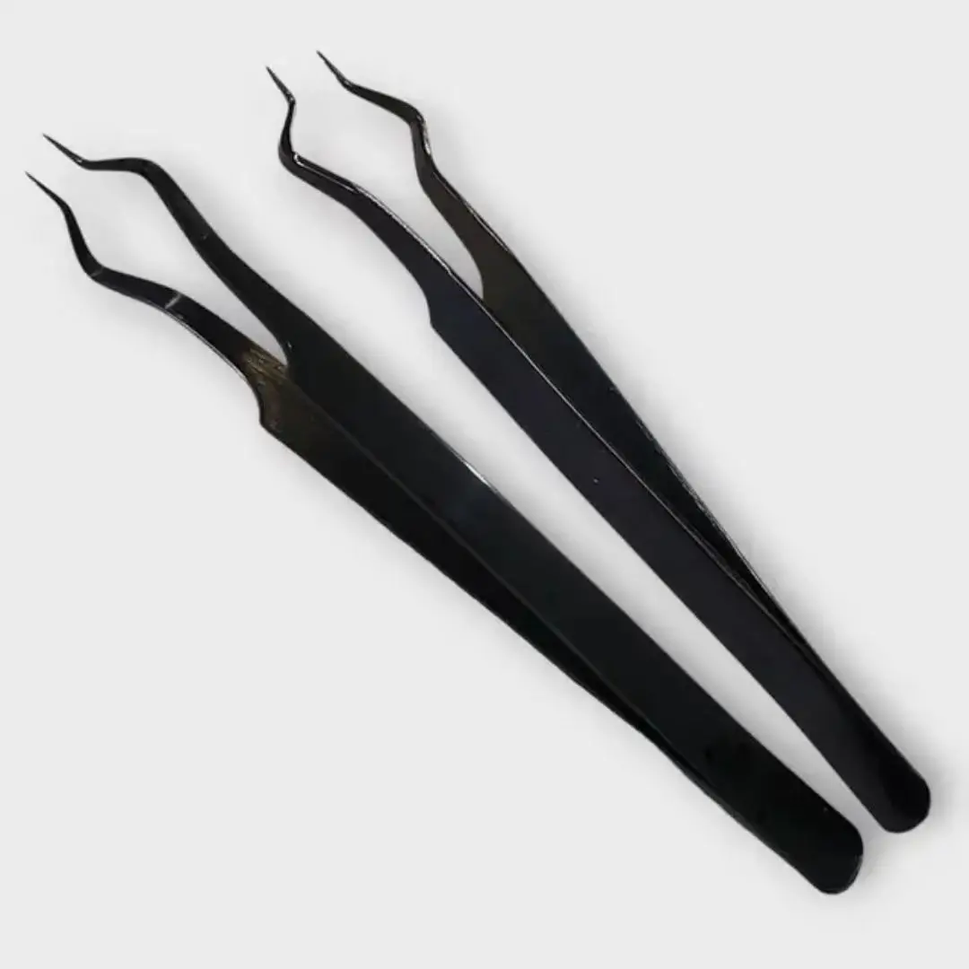 Nowe narzędzia kosmetyczne ze stali nierdzewnej, wygodne pęsety do izolacji i usuwania sekrecji z rzęs, przedłużania, szczypce do przedłużania rzęs, narzędzie do separacji rzęs.
