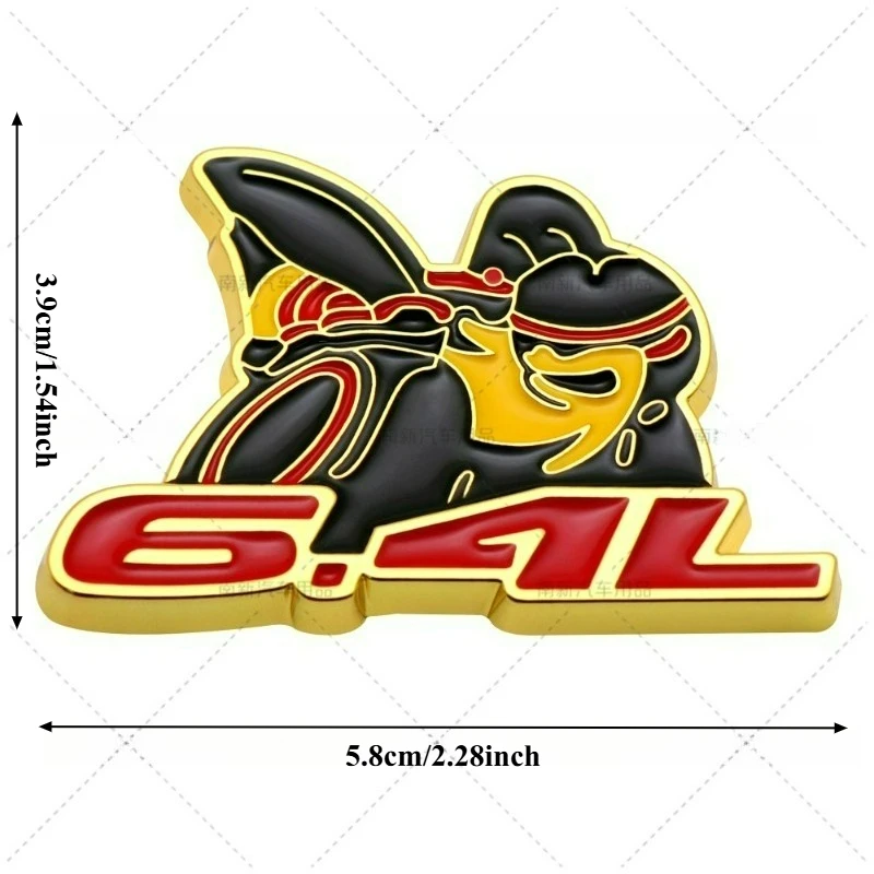 AliExpress NONE High-quality Modification Metal 3D Car Sticker SCATPACK 6.4L Bee Body Decoration Scratch Cover  DIY decoration car Accessories