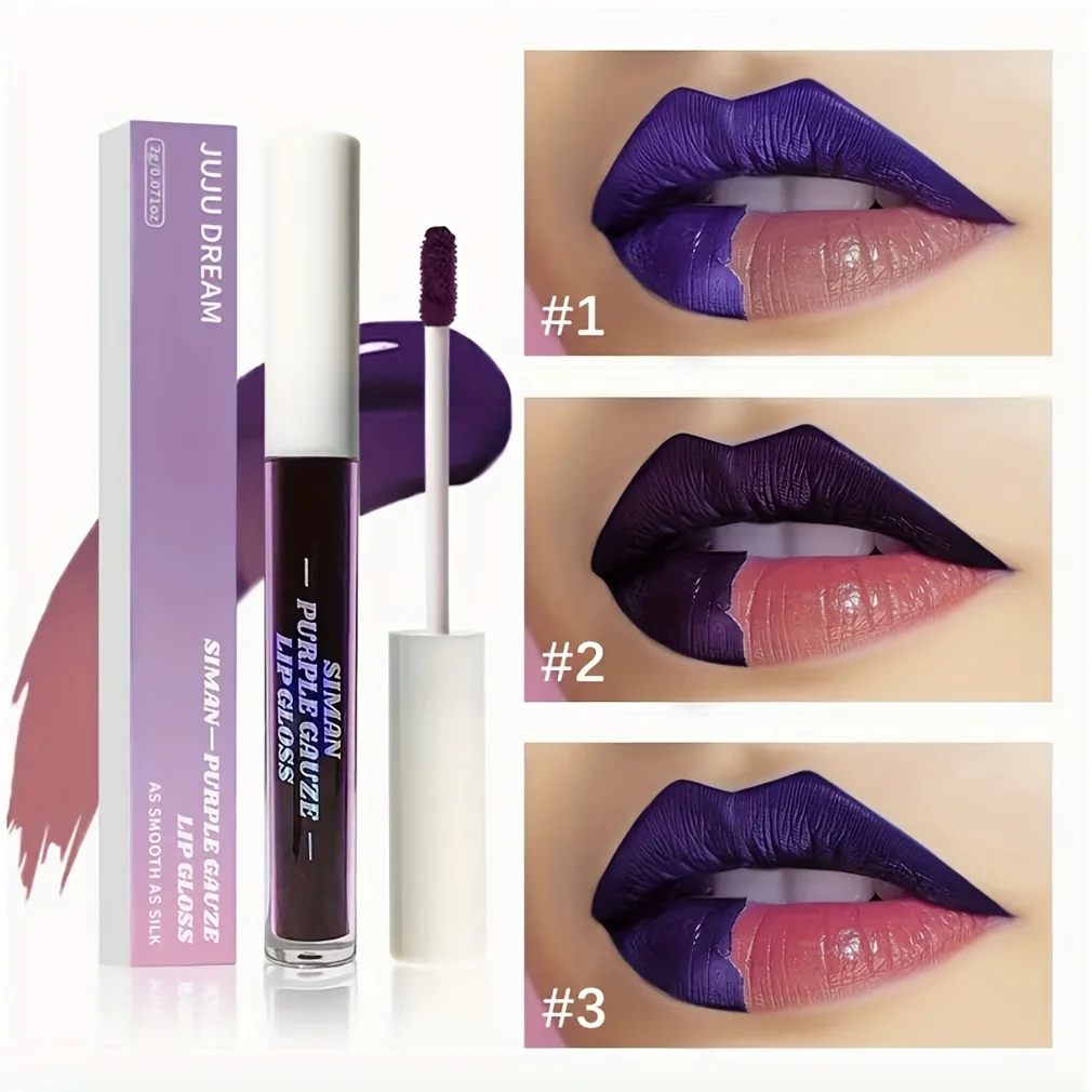 Lip Gloss Peel and Stick Set Long-lasting Waterproof Transfer Proof Non-stick Cup Natural Peel Off Lip Stain Women's Cosmetics