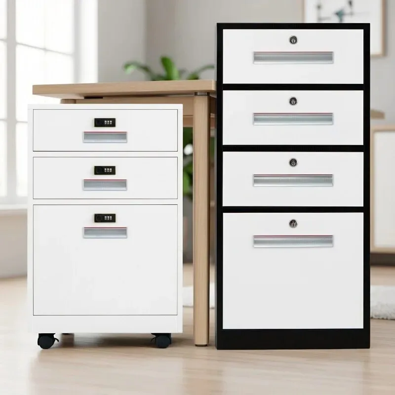File cabinet, small low cabinet, locked drawer, movable cabinet under table, three-draw data, office cabinet, bedside small cabi