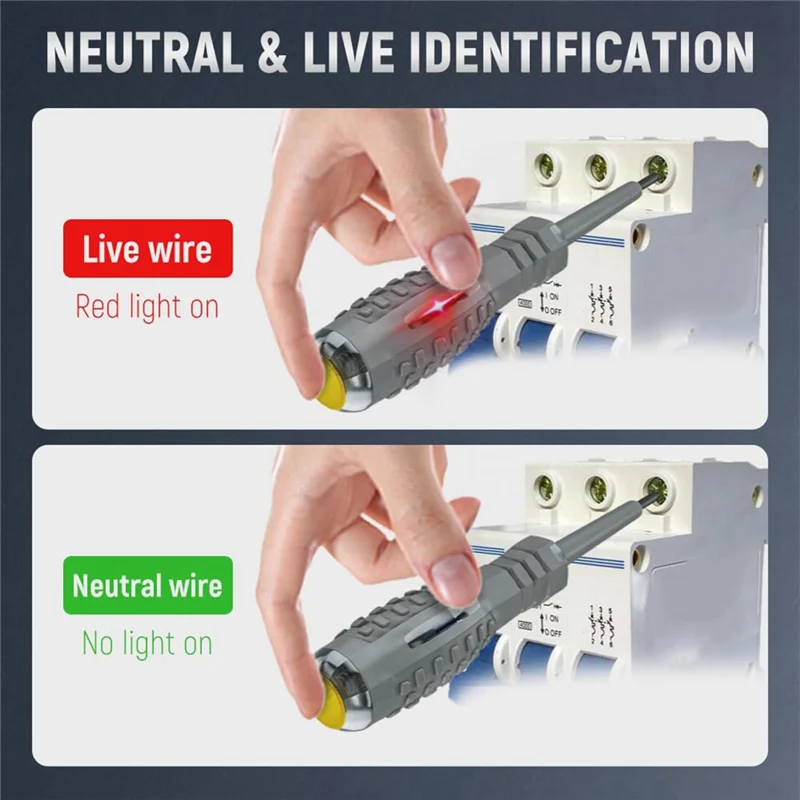 AA01-2-In-1 High Torque Strong Magnetic Screwdriver Electricity Detector, Electricity Tester Pen With Magnetic