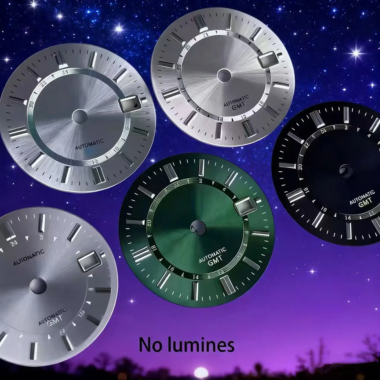 

31MM dial NH34 movement modification, no night light GMT four pin GS literal unveiling