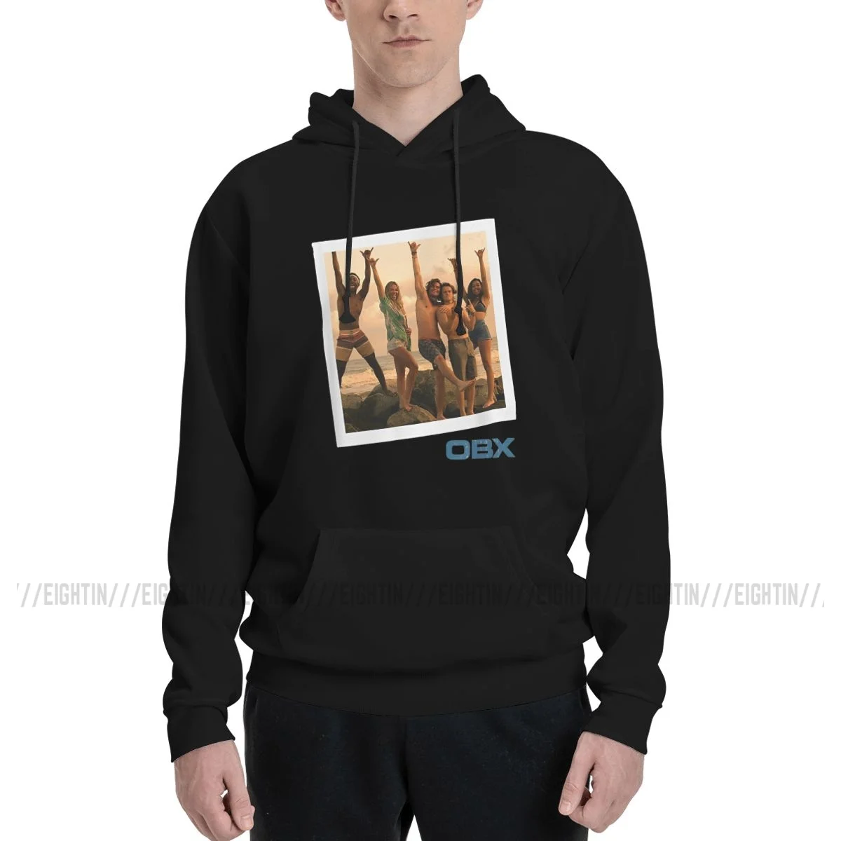 O-Outer-Banks OBX Vintage Photo Group Shot Hoodies Men's Fashion Sweatshirt Winter Hooded Pullover