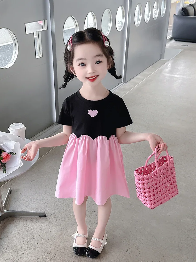 

Girls Cotton Dr Children's Summer Skirt Little Kids Faionable Princ Dr Anpan Tong Brand Age 2-6 Years Old