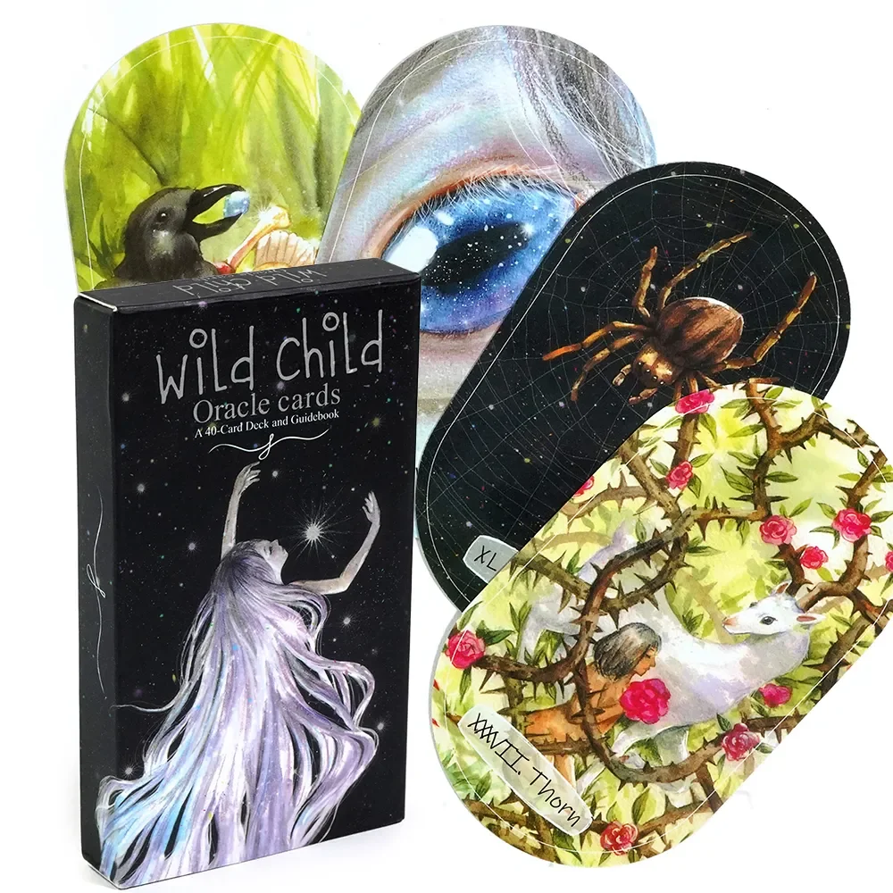 

Wild child oracle deck 40 Card Deck Indie oracle deck beautifully illustrated way to knowledge and healing tarot