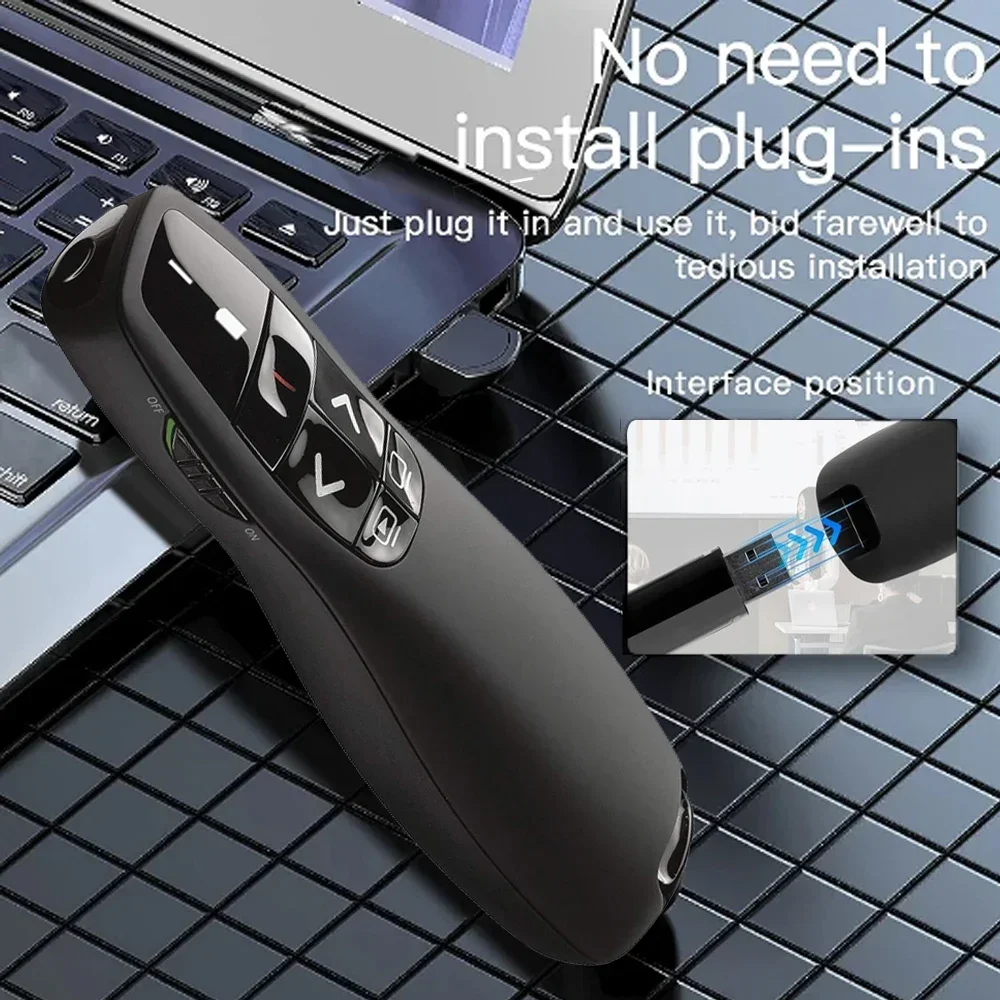 TenYua R400 USB مقدم لاسلكي مؤشرات حمراء القلم PPT PowerPoint صفحة عرض صعودا وهبوطا معلم التحكم عن بعد