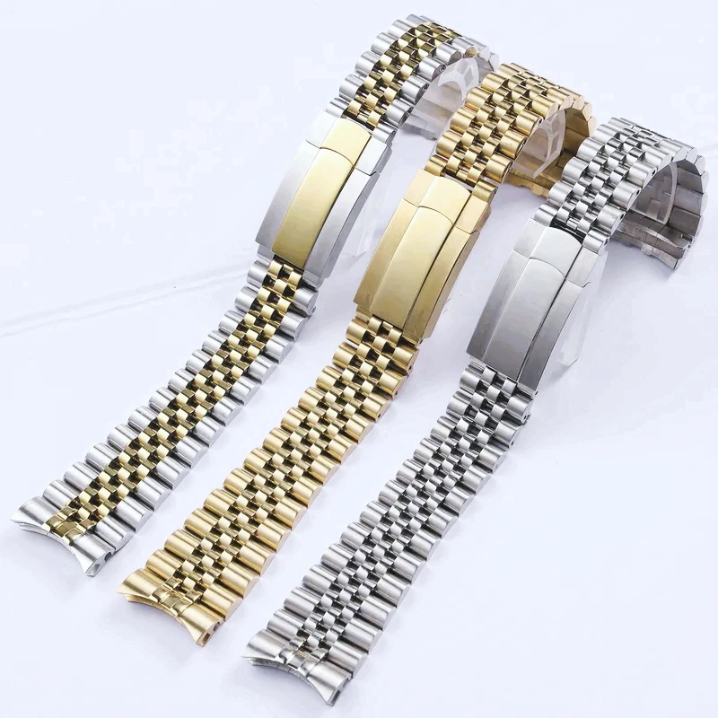 high quality for Rolex Oyster Perpetual Date metal bracelet watch strap 20 21mm solid stainless steel watchband