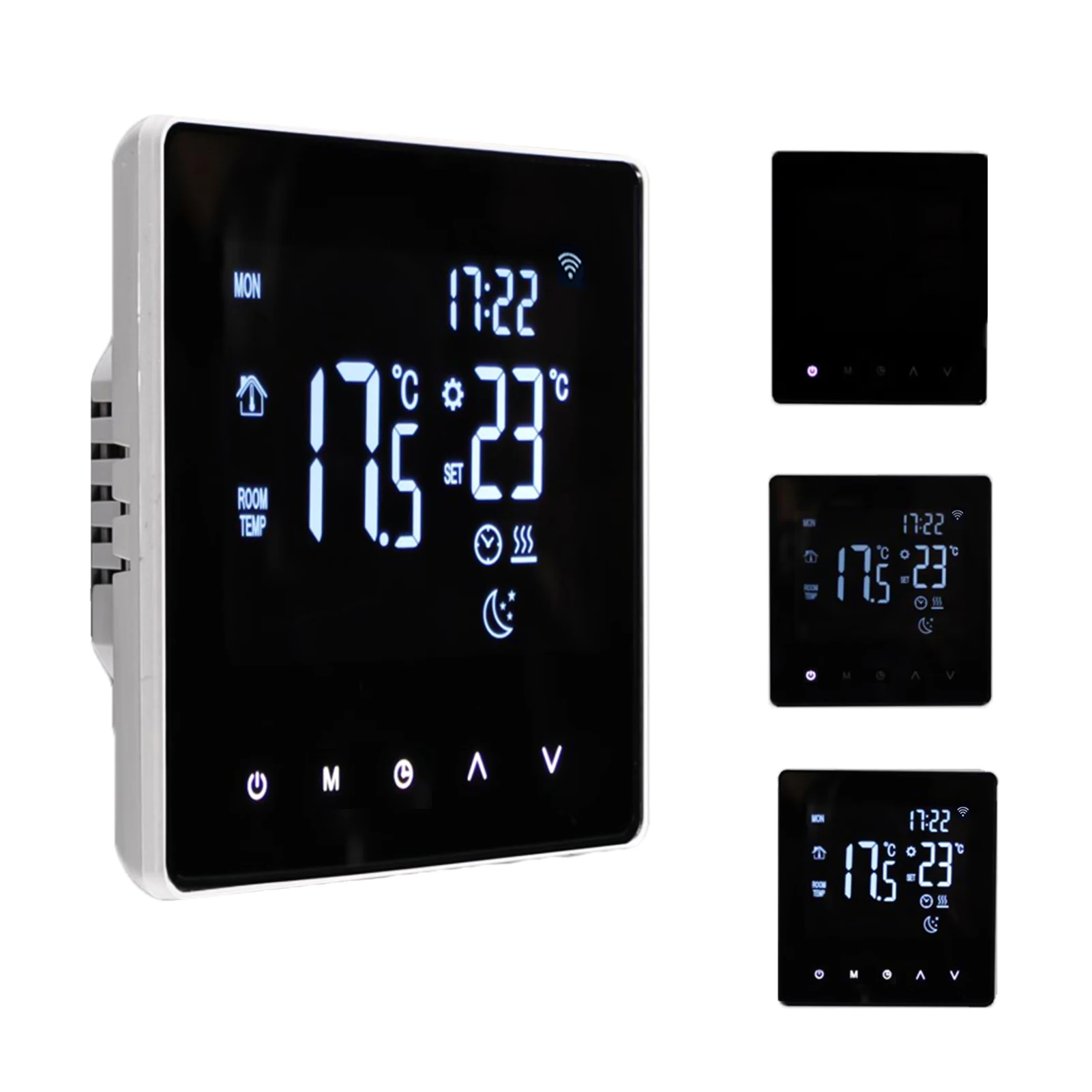 

WIFI Temperature Controller Water Heating Thermostat Programmable Underfloor Heating Thermostats LCD Display Touch Screen
