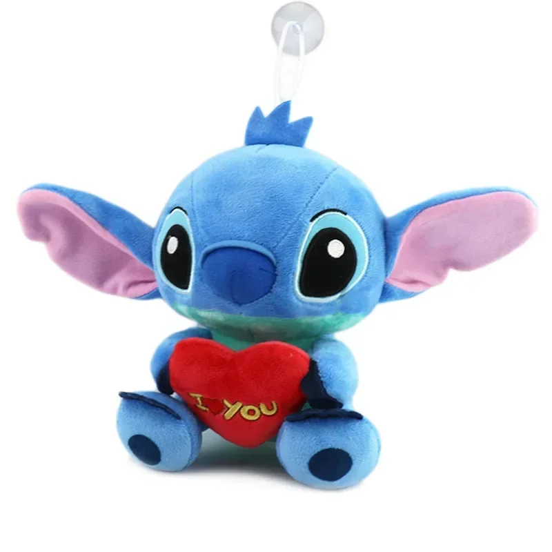 Poupées en peluche de dessin animé Disney pour enfants, jouets d\'anime, point bleu et rose, jouets en peluche amusants, cadeaux de Noël