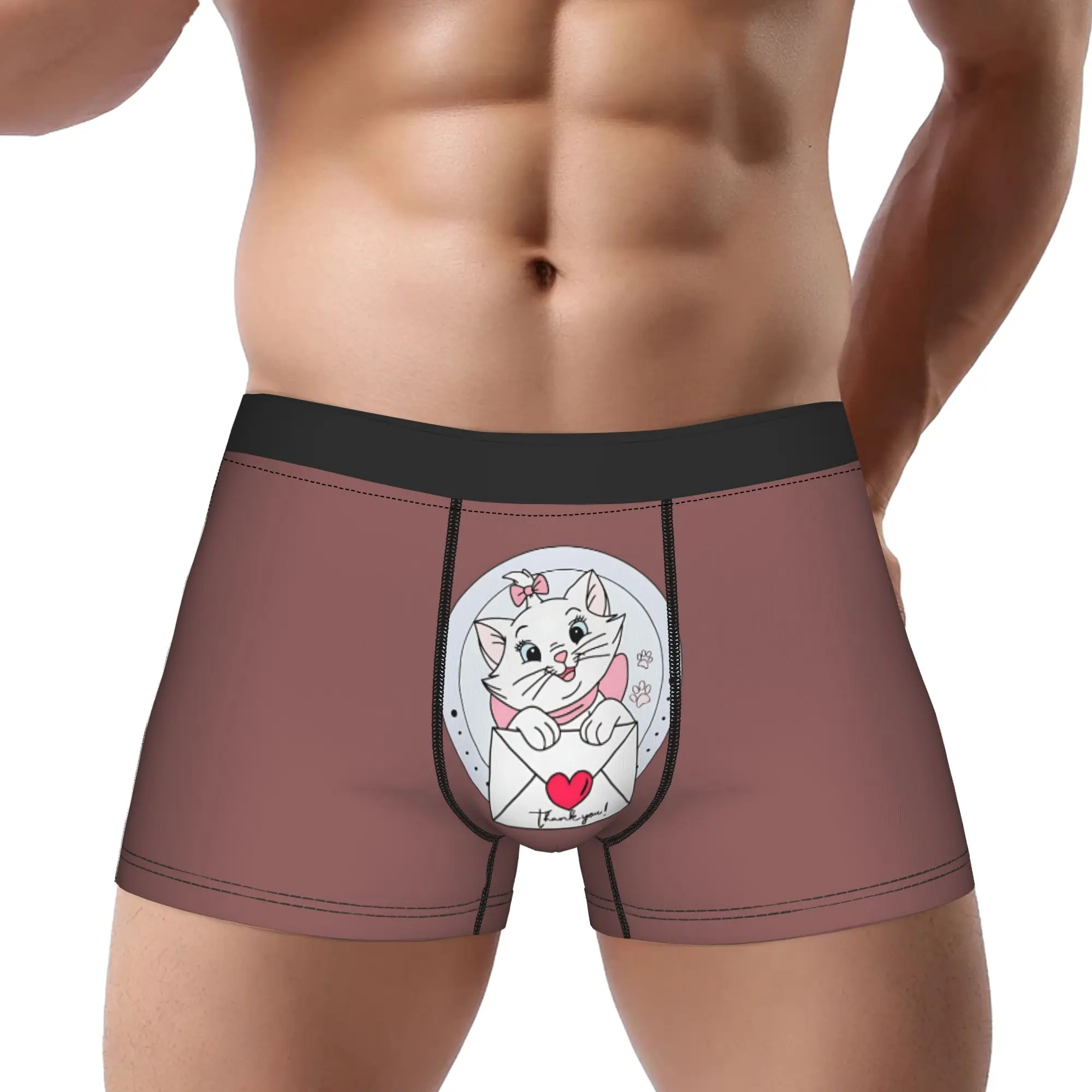 

adults 18 plus boxers The Aristocats Underpants Breathbale Panties Men's Underwear Sexy Shorts Boxer Briefs
