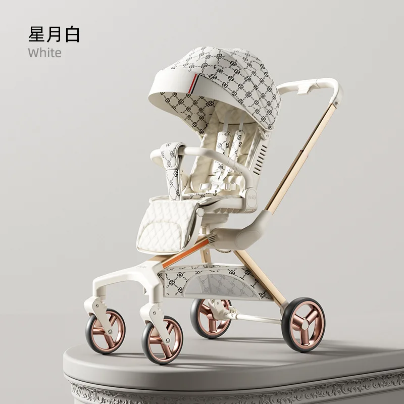 Kereta Dorong Bayi Lipat Ringan Dua Arah, Dapat Diduduki dan Berbaring, Model High Landscape