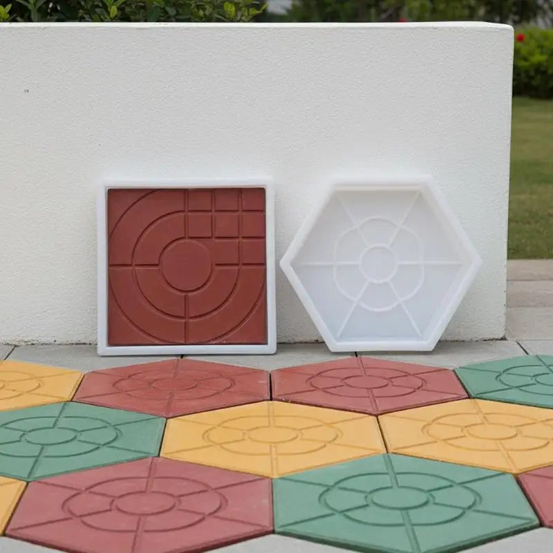 DIY Concrete Paving Brick Mold Plastic Brick Mold Reusable Path Maker For Garden Patio Walkway Flower Bed Decoration