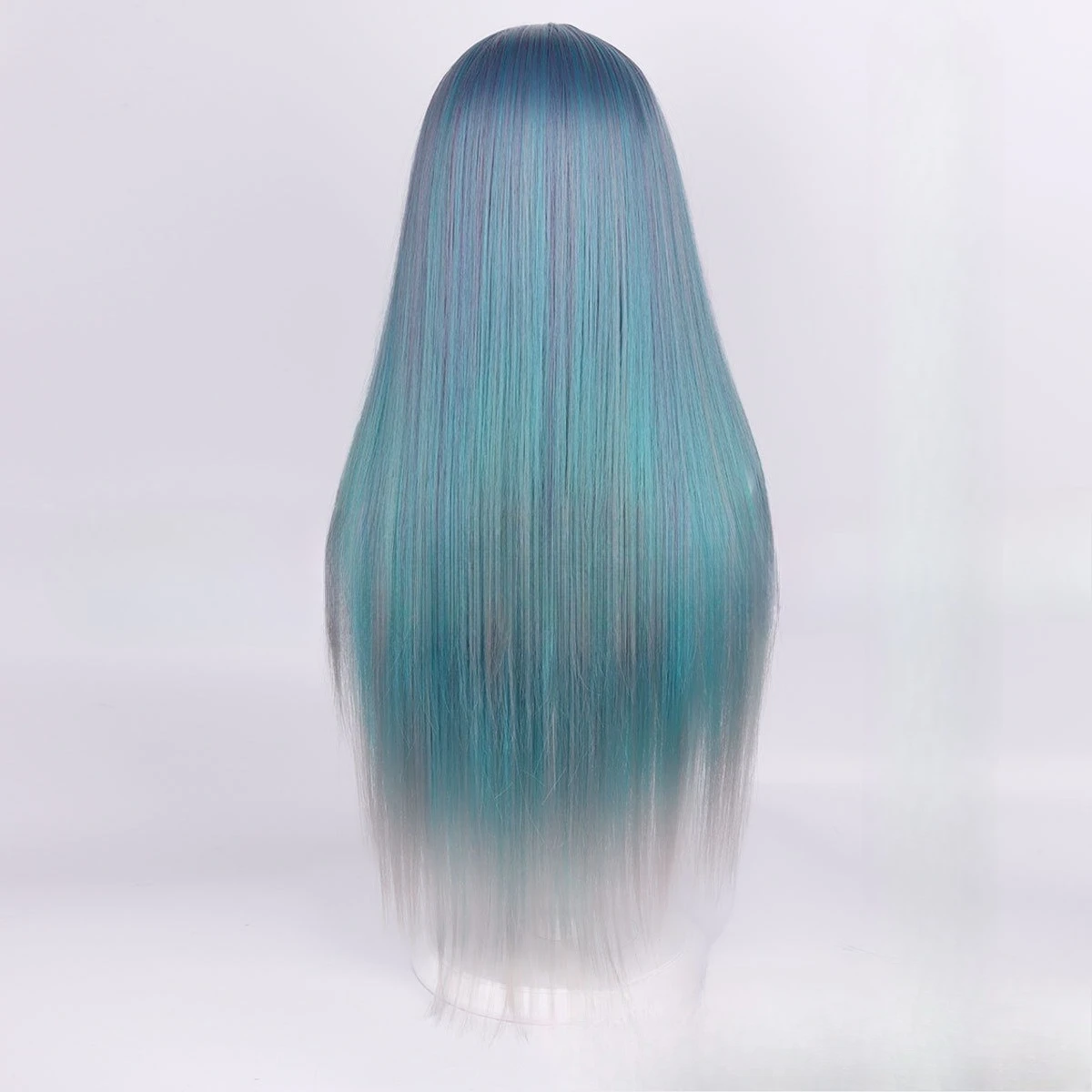 Temu Mermaid Long Straight Hair Dress Up Lolita Blue Enchantress Wig Hot Sale