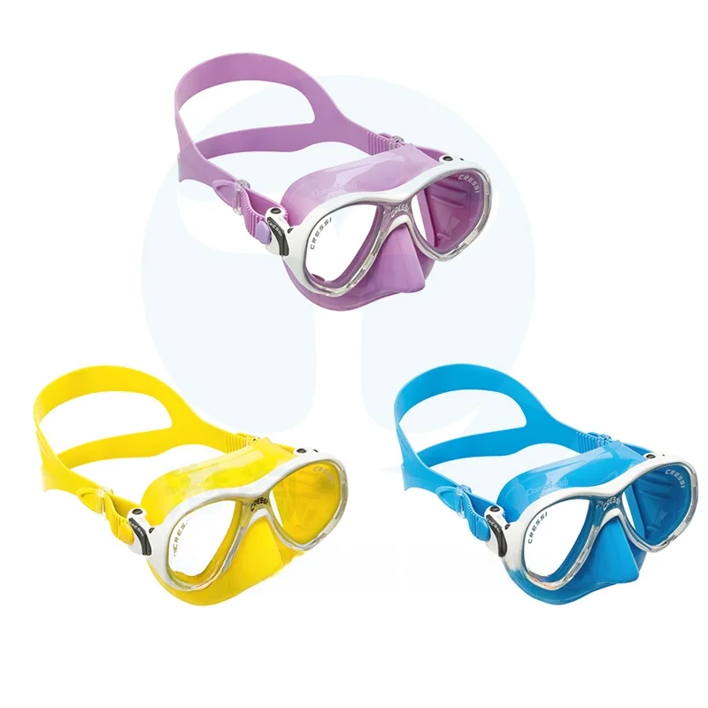 Máscara de Snorkel Infantil Cressi Marea Equipamento de Mergulho e Snorkel para Camping e Viagens ao Ar Livre