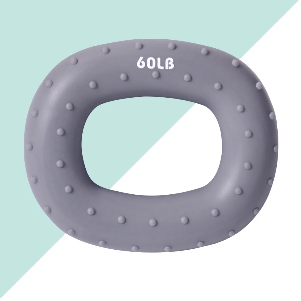 

1Pcs Hand Grip Squeeze Ring 60 Pounds Grey Durable Wrist Force Trainer Perfect for Home Office Workout Increase Grip Strength