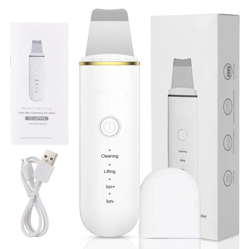 أداة التجميل بالموجات فوق الصوتية منظف المسام منظف الوجه مزيل الرؤوس السوداء مكشطة الجلد