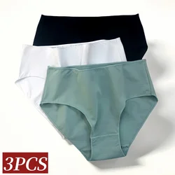 3Pcs/Set Cotton Panties Women High Waist Briefs Comfort Slimming Underwear Female Underpants Shapewear Pants Intimates M-2XL